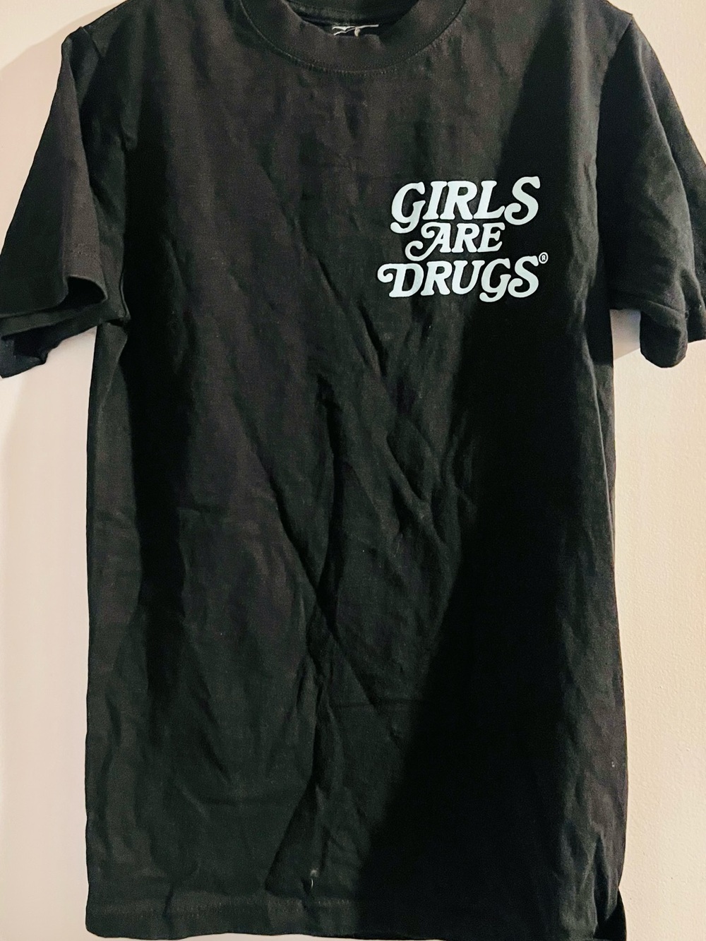 Girls Are Drugs Black Graphic Tee - S